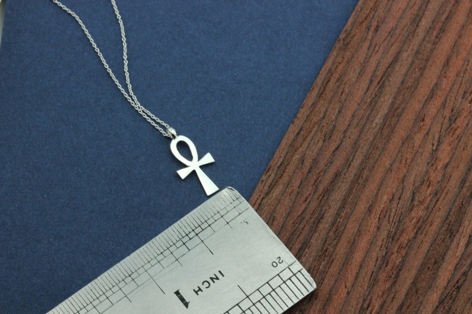 14K Gold Ankh Necklace, Symbol Of Eternity Life, Cross Religious Sign, Real Minimal Ankh Pendant, Gift For Her Him, Dainty Everyday Jewelry