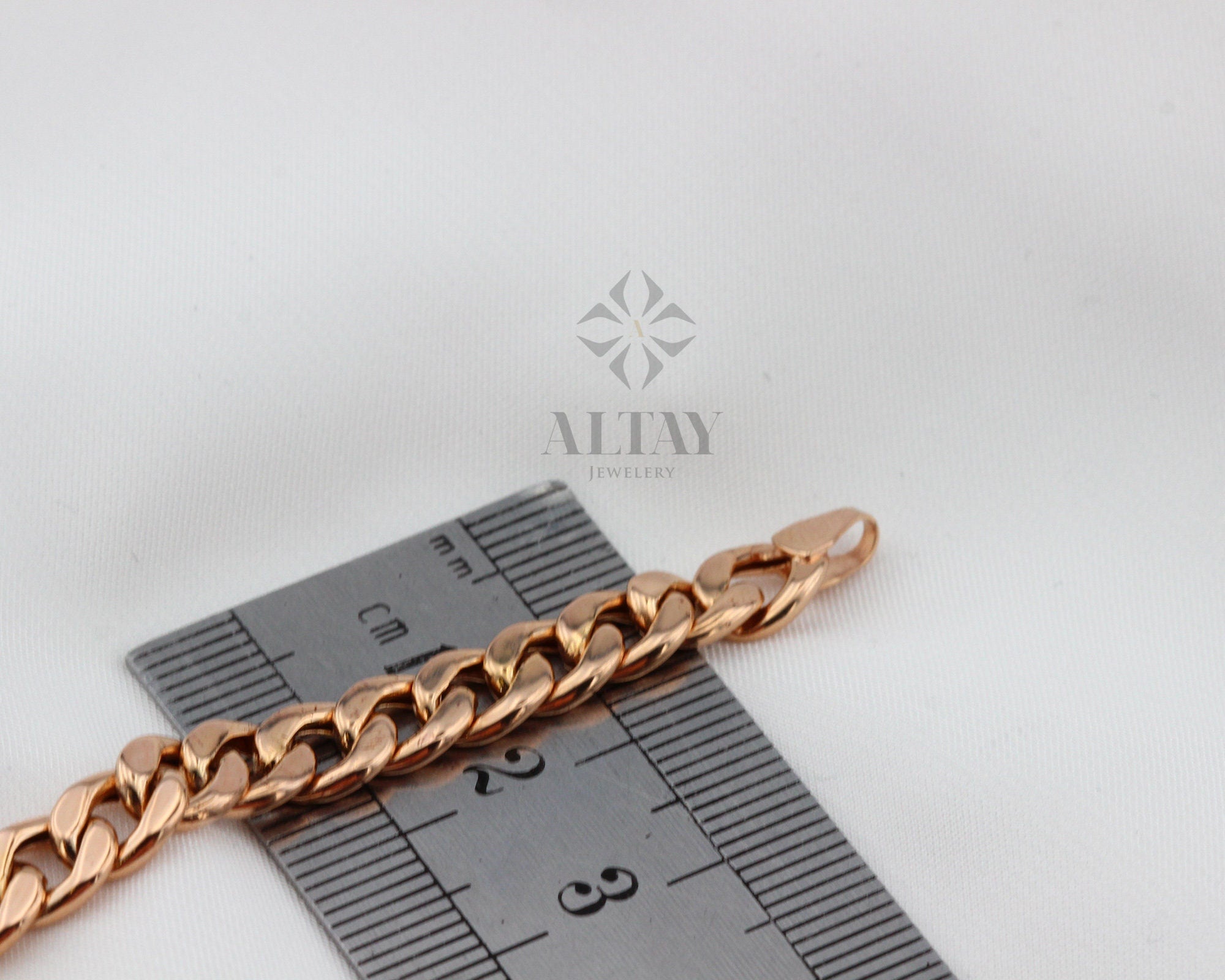 14K Gold 6MM Cuban Link Bracelet, Layering Chain, Curb Chunky Retro Chain, Bold Link, Gift For Her, Stacking Bracelet, Unisex Bracelet,
