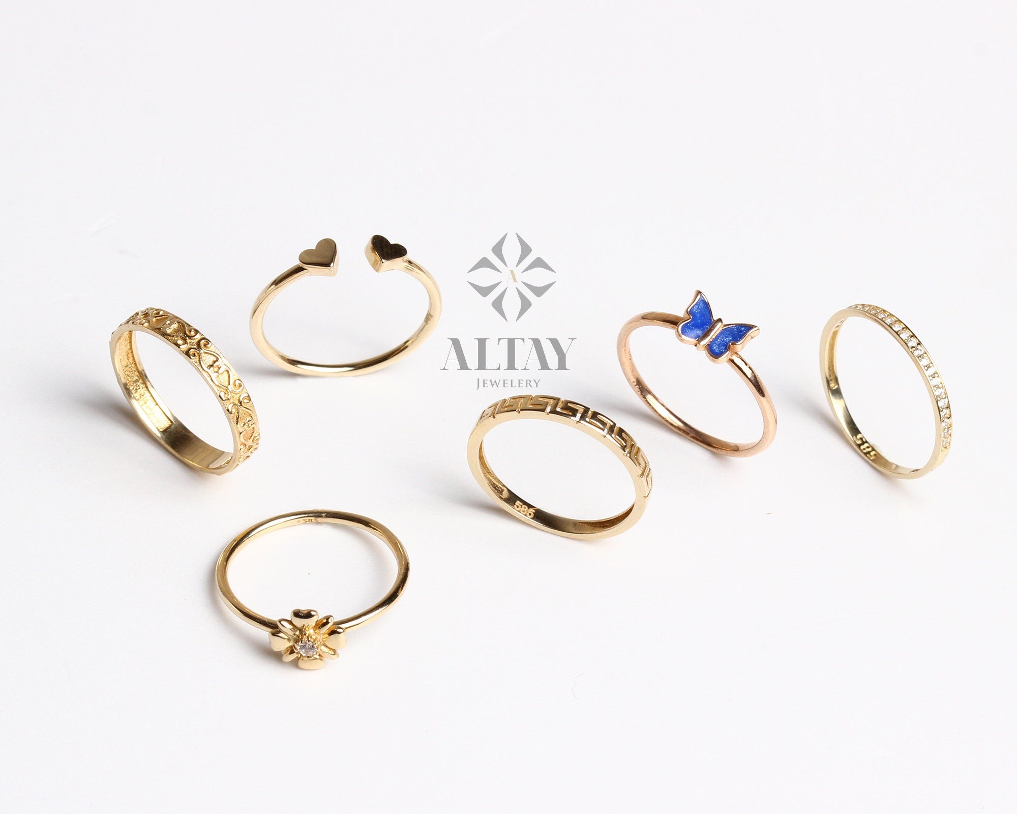 14K Gold Half Eternity Ring, Wedding Band, Stacking Rings, Minimalist Ring, CZ Eternity Ring, Dainty Eternity Ring, CZ Wedding Ring