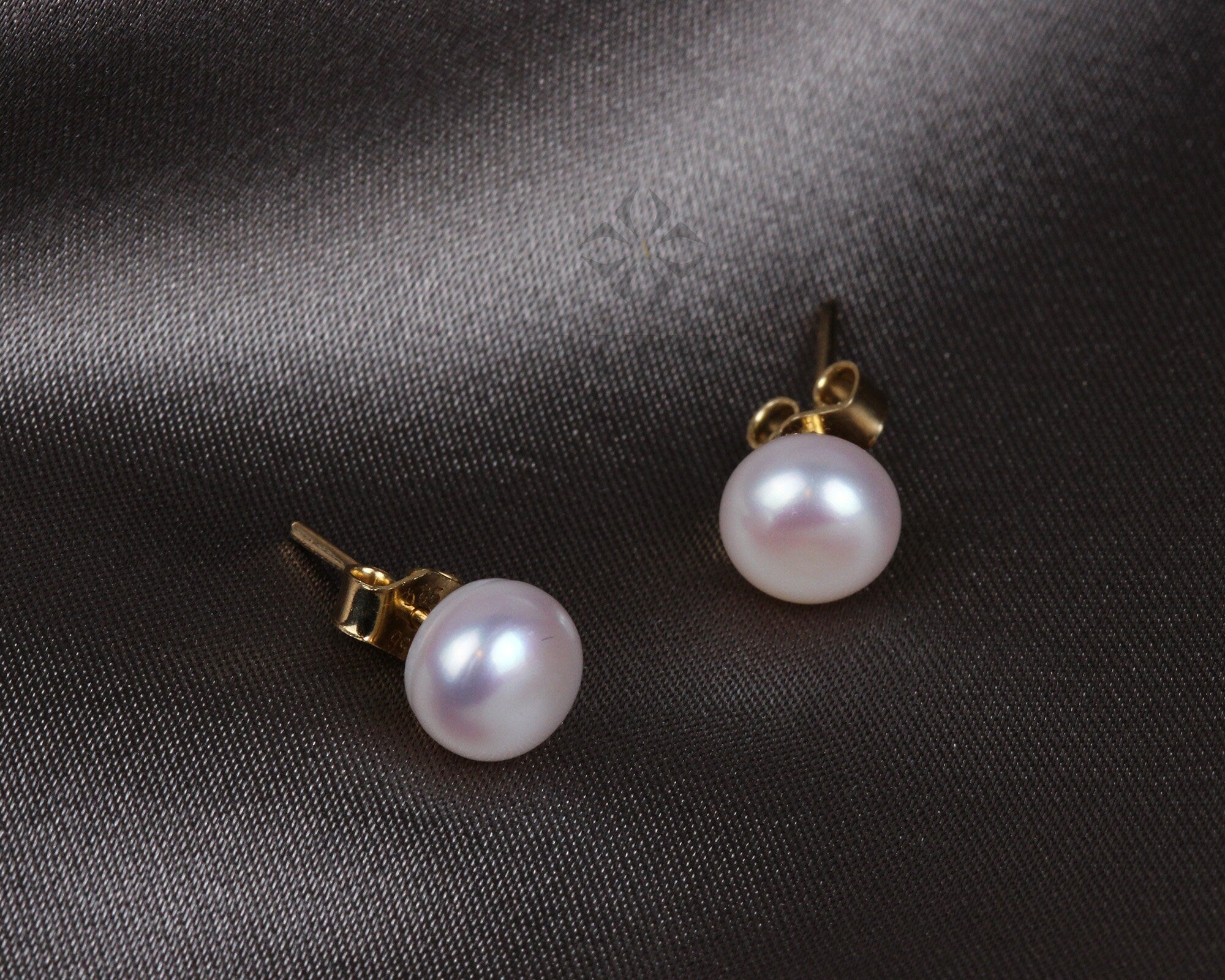 14K Gold Pearl Balls Earring, Shiny Finish, Tiny Lightweight, Gift For Her, Minimal Fine Jewelery, Fashion Delicate, Cute Dailywear Earring