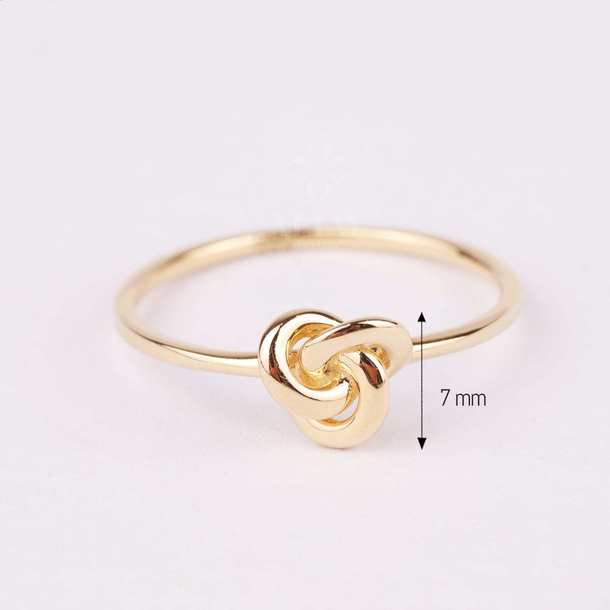 14K Gold Triple Knot Ring, Tie The Knot Ring, Eternity Ring Love Ring, Big Love Knot, Forget Me Knot Ring, Knot Promise Ring, Statement Ring