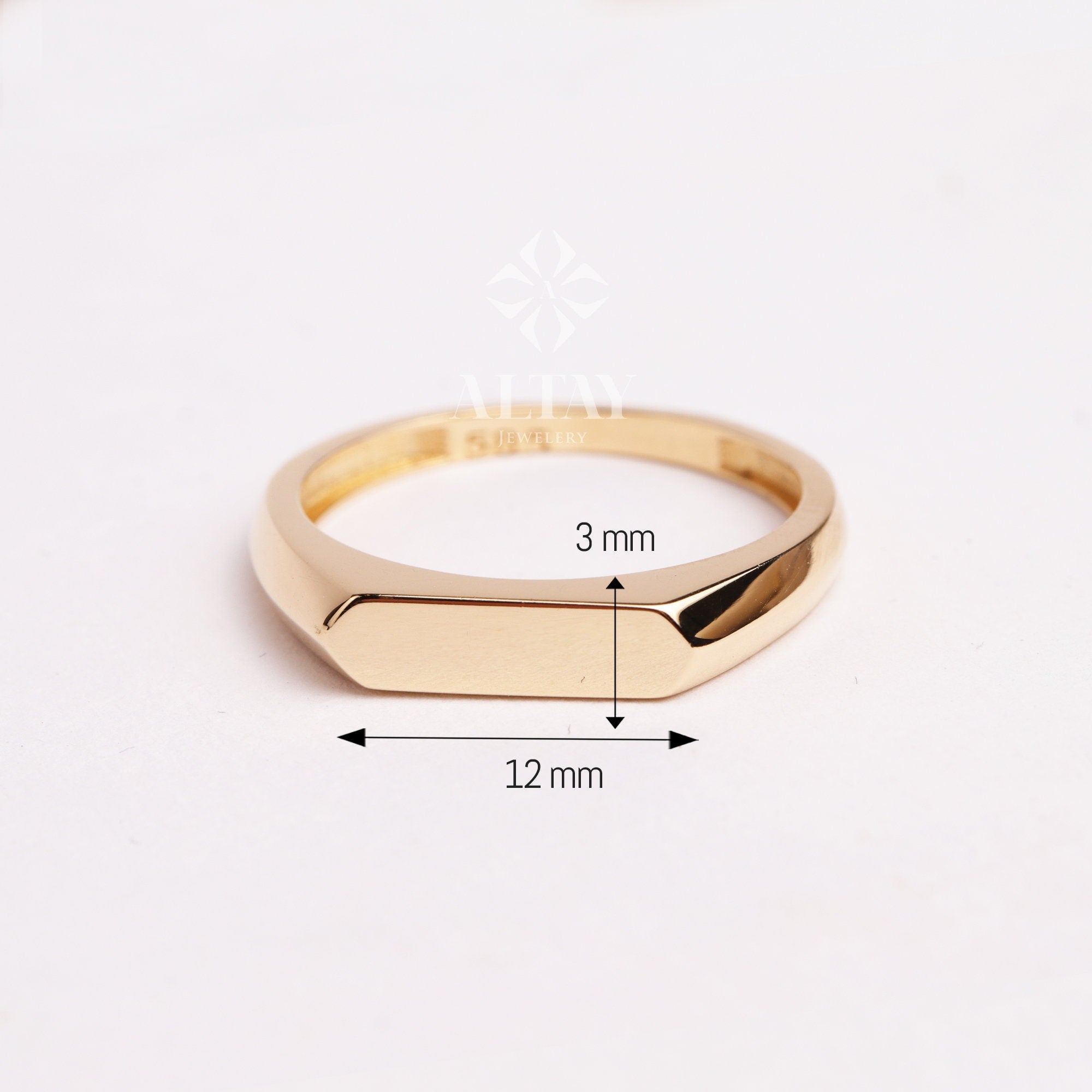 14K Gold Name Ring, Personalized Name Ring, Stacking Name Ring, Initial Gold Ring, Custom Name Ring, Letter Ring, Bridesmaid Gift For Her