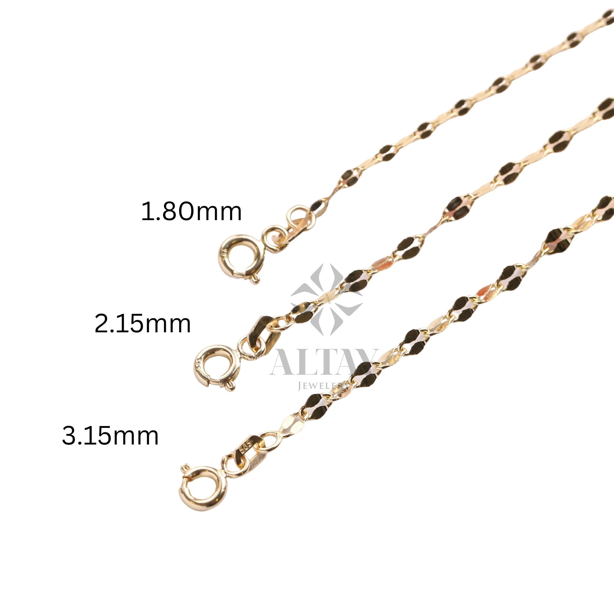 14K Gold Glitter Chain Anklet, Sequin Sparkle Chain Anklet, Mirror Faceted Anklet, Minimalist Gold Anklet, Flat Link Chain Anklet
