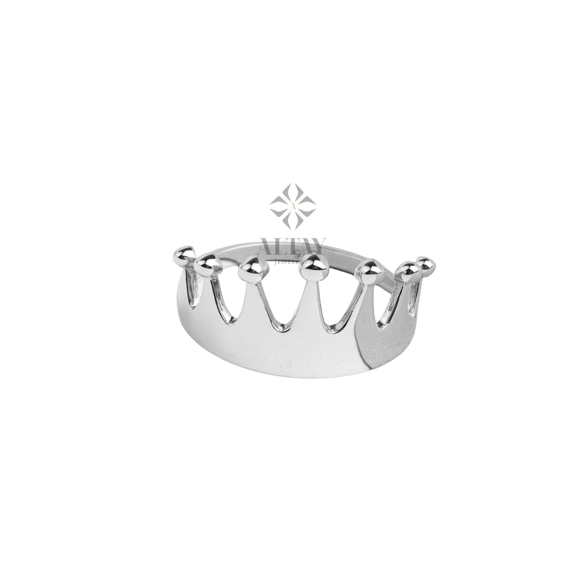 14K Gold Crown Ring, Dainty Gold Princess Crown Ring, Gold Princess Ring, Gold Tiara Ring, Gold Queen Ring, Birthday Gift for Her