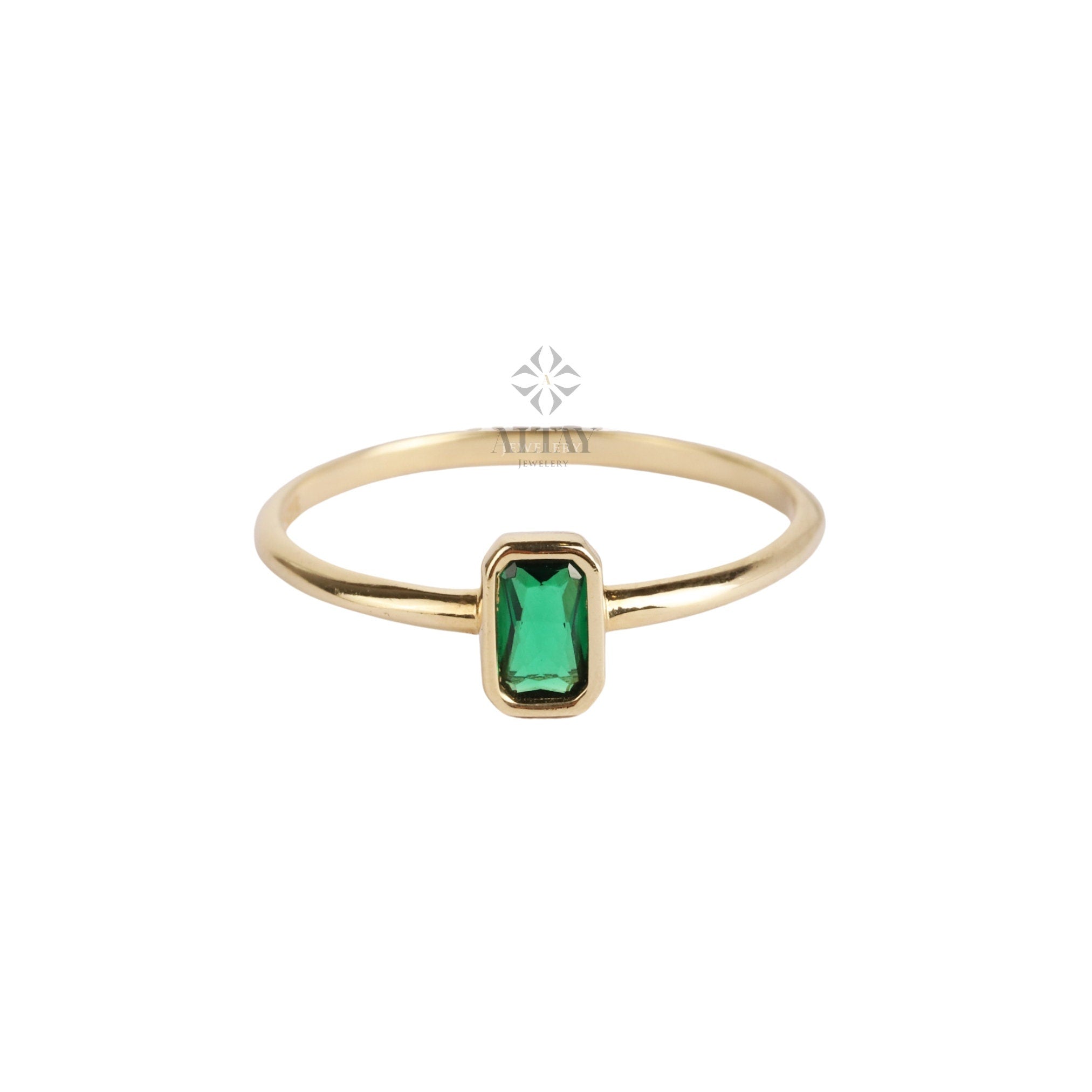 14K Gold Birthstone Rings, Personalized Family Birthstone Ring, Custom Made Birthstone Ring For Mothers, Unique Birthday Gemstone Ring