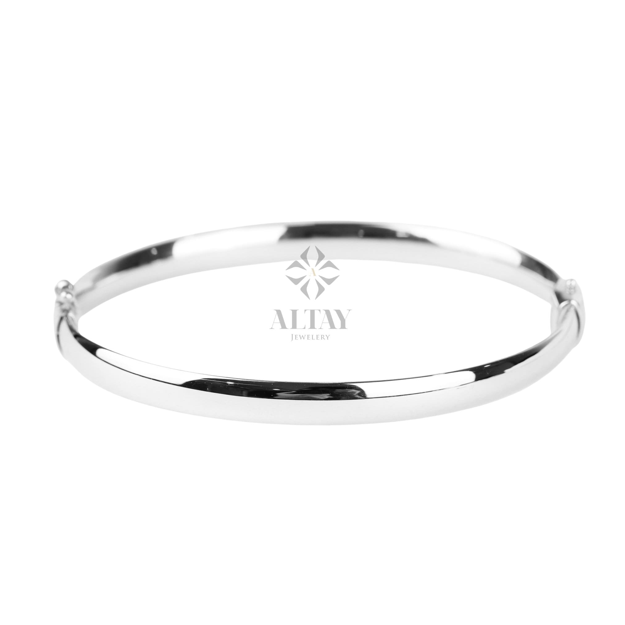 14K Gold Hinged Engraved Gold Bracelet, Custom Classic Bangle, Stacking Gold Cuff, 4mm 5mm Wide Bracelet, Oval Bangle,Moms Gift