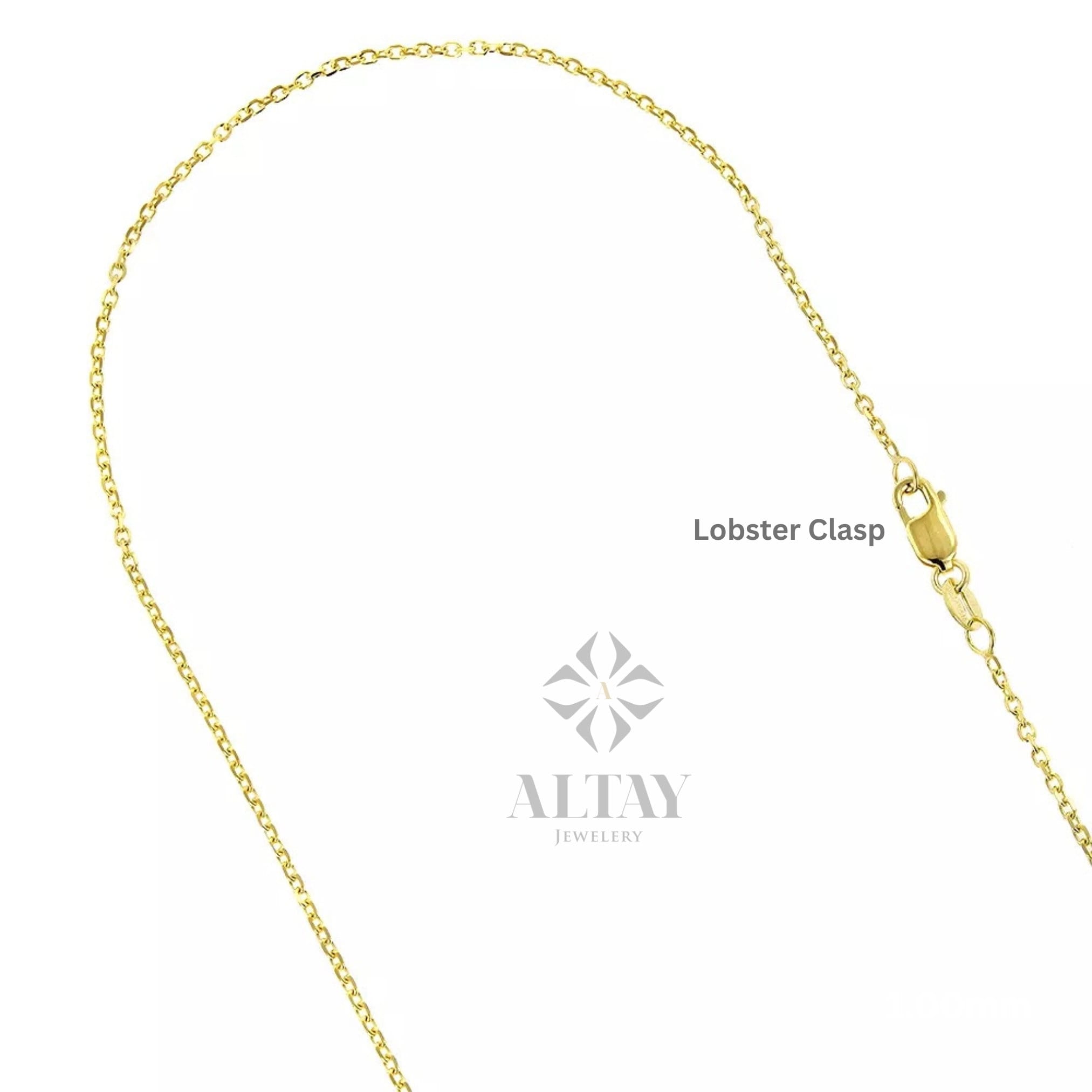 14K Gold Chain Necklace, 1.1mm Cable Chain, Long Gold Chain Necklace, Gold Delicate Choker, Layering Thin Chain, Simple Dainty Necklace