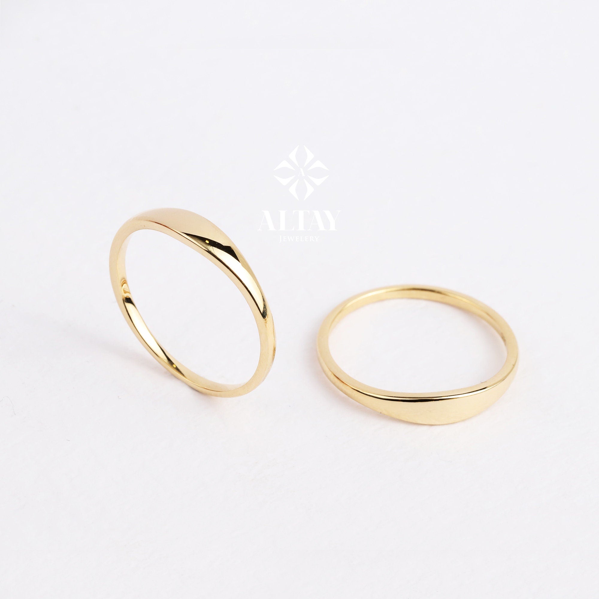 14K Gold Custom Name Ring, Stackable Name Ring, Dainty Stacking Rings, Initial Engraved Rings, Personalized Gift, Baby Name Mom Gift