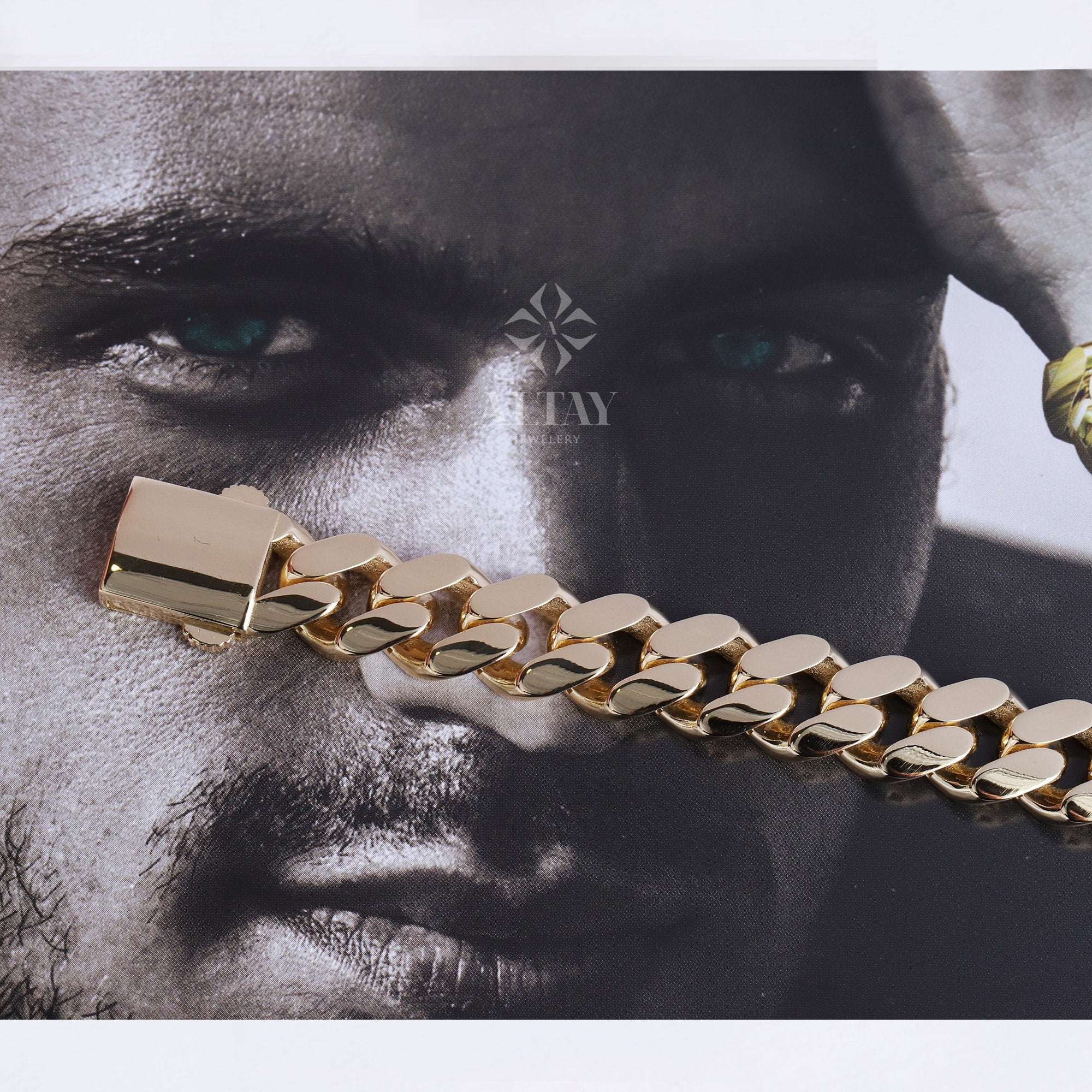 18K Gold Cuban Link Bracelet, 13MM Layering Curb Chain, Miami Cuban Bold Link, Men Women Stacking Bracelet, Chunky Gold Chain