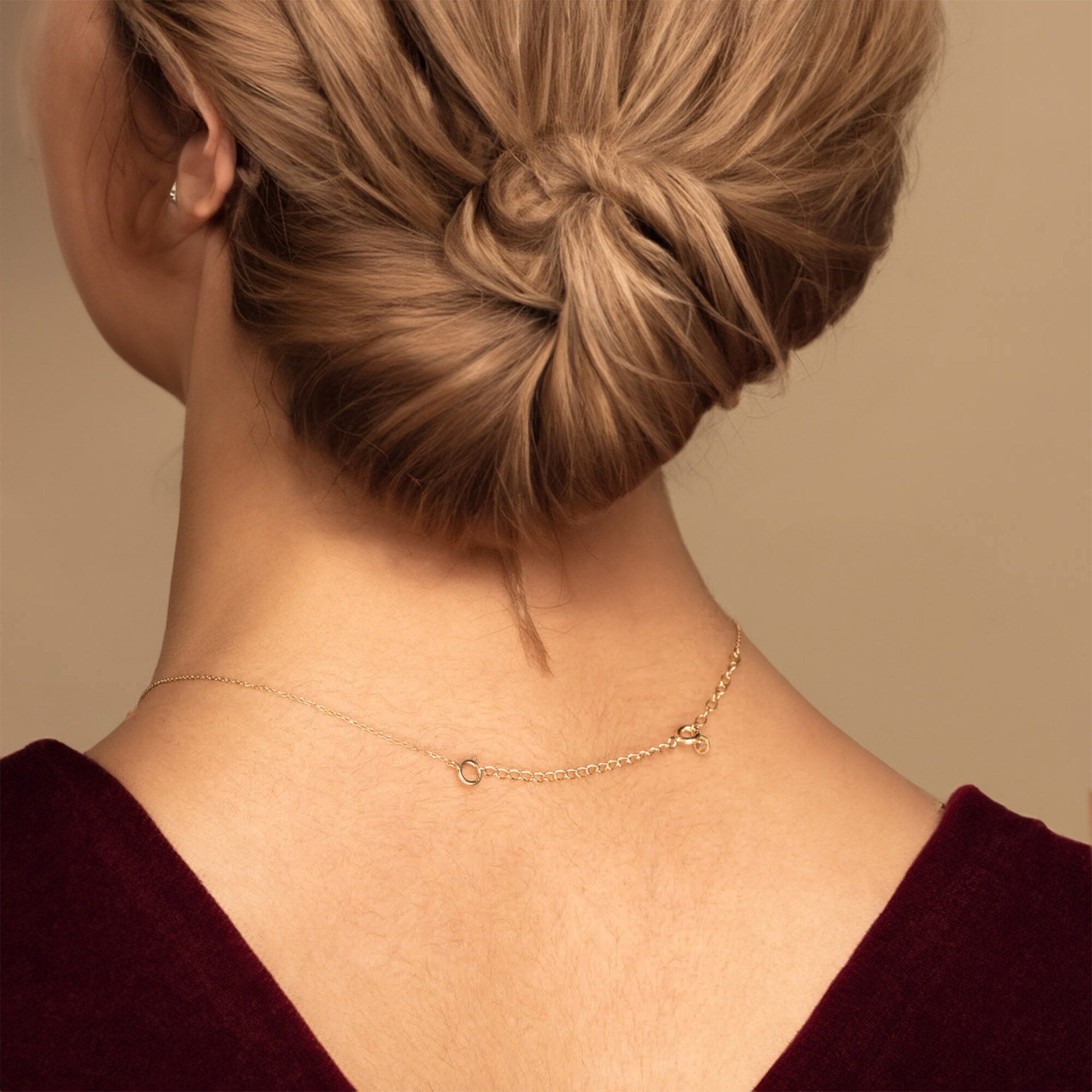 14K Gold Extender Chain, Necklace Bracelet 1" to 3" Extender, Adjustable Gold Extender Link, Spring Ring Clasp, Jewelry Chain Extender