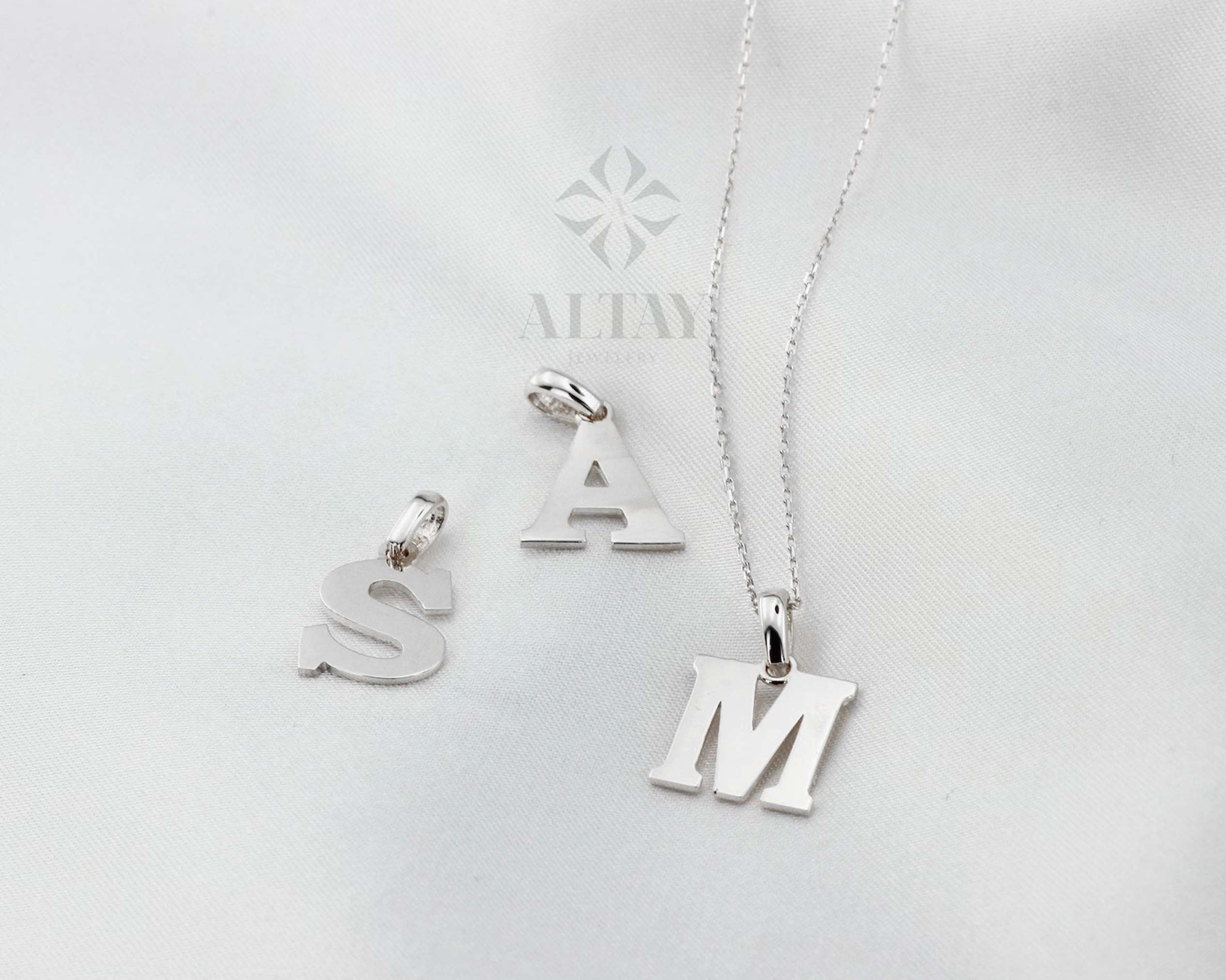 14K Gold Initial Necklace, Dainty Initial Pendant, Letter Pendant Choker, Personalized Single Letter, Personalized Jewelry, Wife Gifts