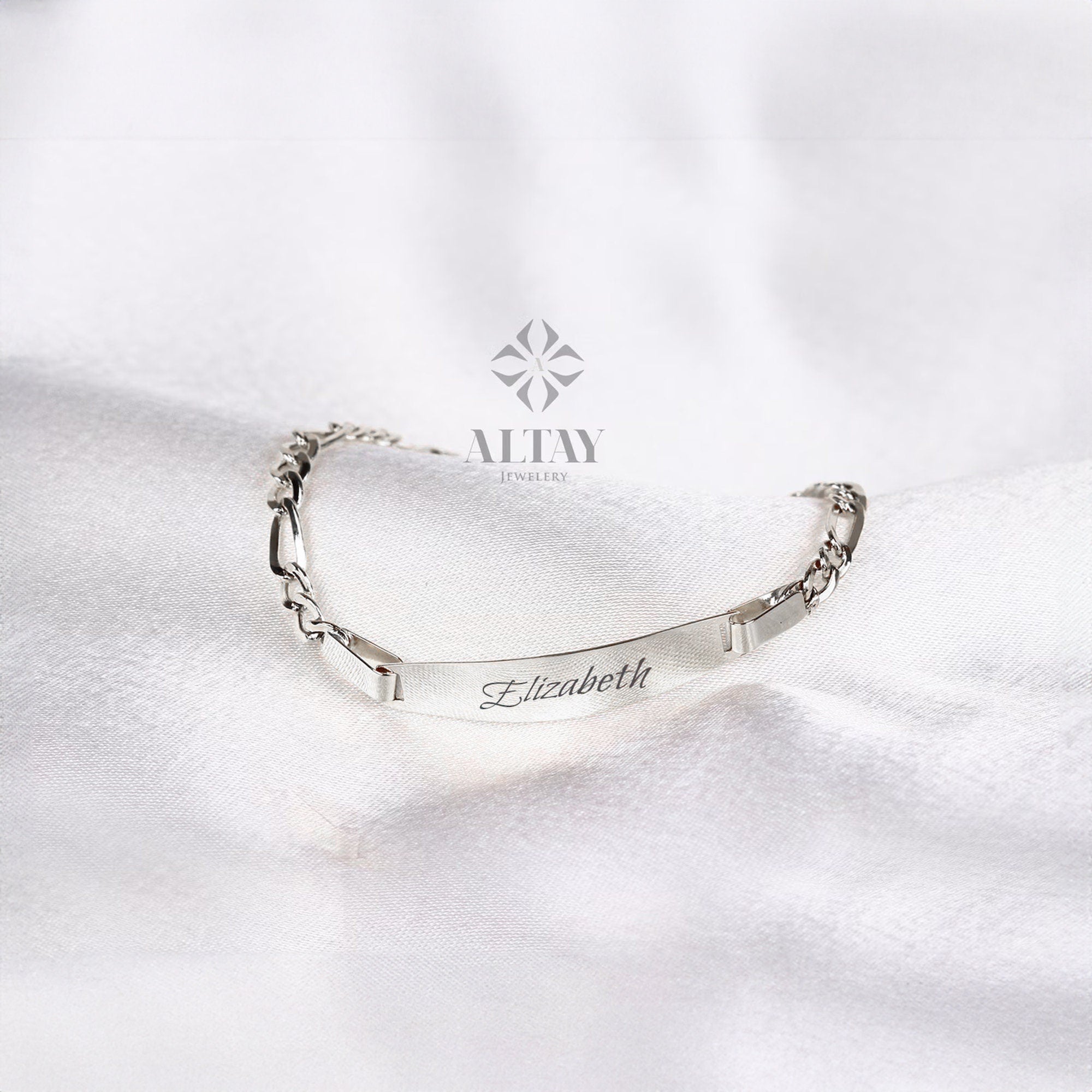14K Gold Baby Name Bracelet, Toddler ID Bracelet, Custom Child Nameplate Bracelet, Baby Boy Bracelet, Children Bracelet, Newborn Gift
