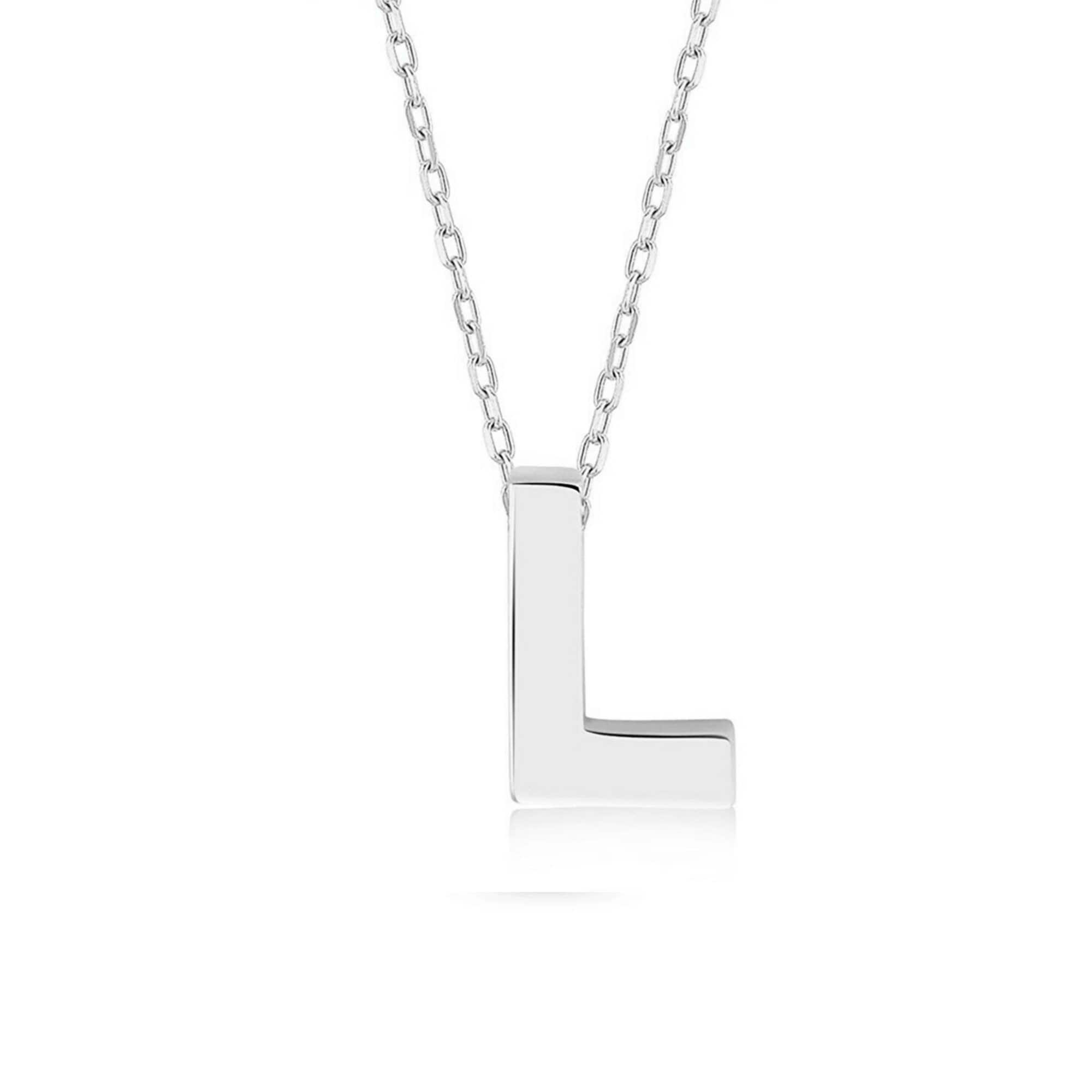 14K Solid Gold Initial Necklace, Letter Pendant Choker, Minimal Letter Charm, Name Necklace, Dainty Personalized Pendant, Gift For her