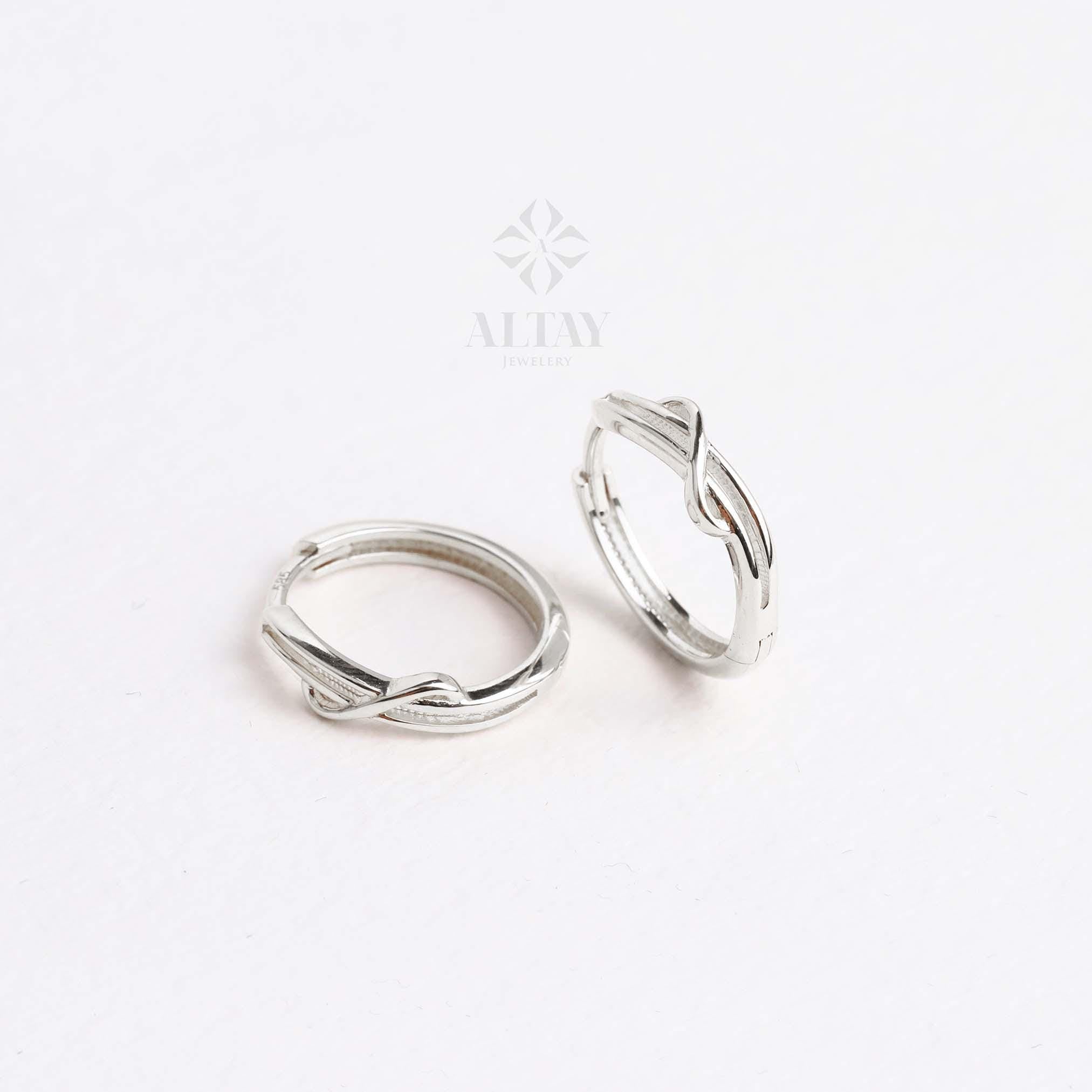 14K Gold Twig Hoop Earrings, Small Leaf Huggies, Braided Huggie Earrings, Gold Tiny Hoop Earrings, Huggies Hoop, Dainty Hoop Earrings