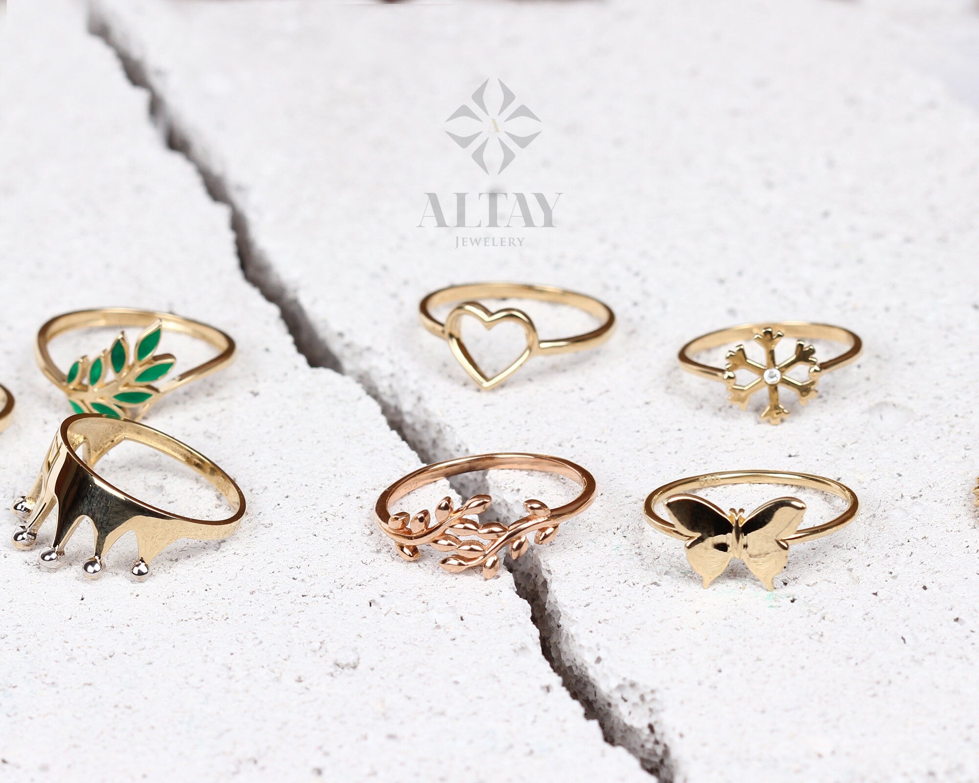 14K Gold Leaf Branch Ring, Gold Leaf Twig Ring, Rose Gold Leaf Ring, Layering Ring, Vine Ring, Laurel Ring, Nature Jewelry, Tree ring