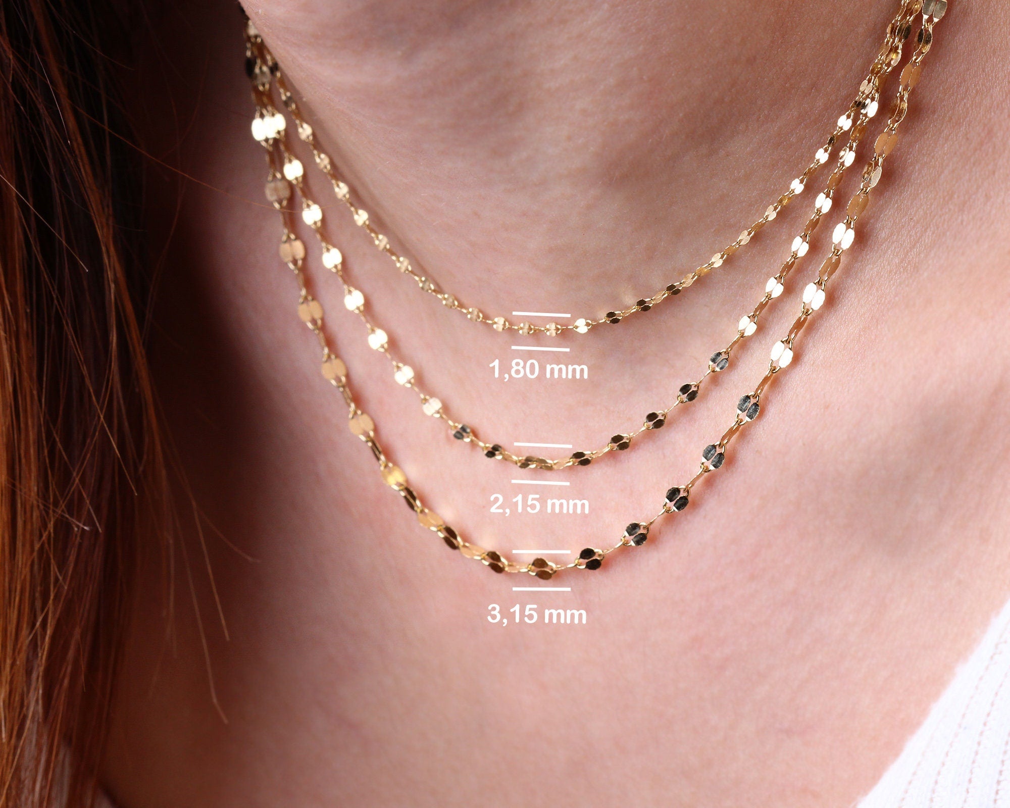Dainty lace thin gold charm necklace, elegant jewelry