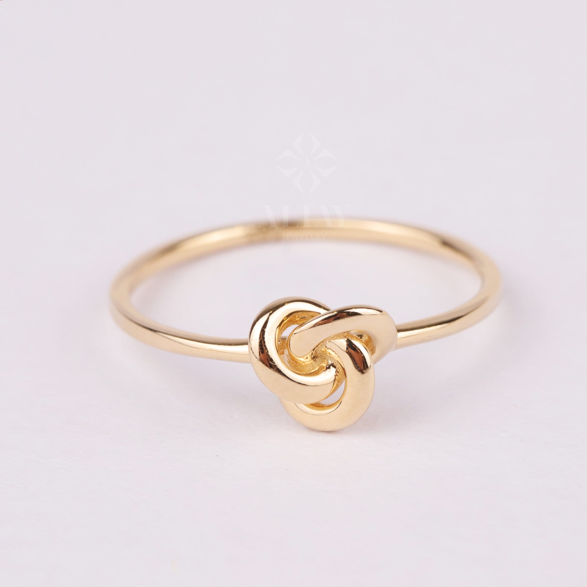 14K Gold Triple Knot Ring, Tie The Knot Ring, Eternity Ring Love Ring, Big Love Knot, Forget Me Knot Ring, Knot Promise Ring, Statement Ring