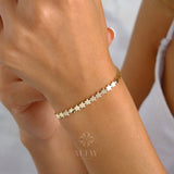 14K Gold Star Bracelet, Gold Multi Stars Bracelet