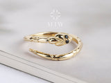 14K Gold Snake Ring, Snake Band