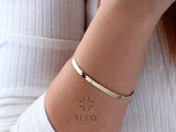 14K Gold Herringbone Bracelet, Gold Herringbone Chain