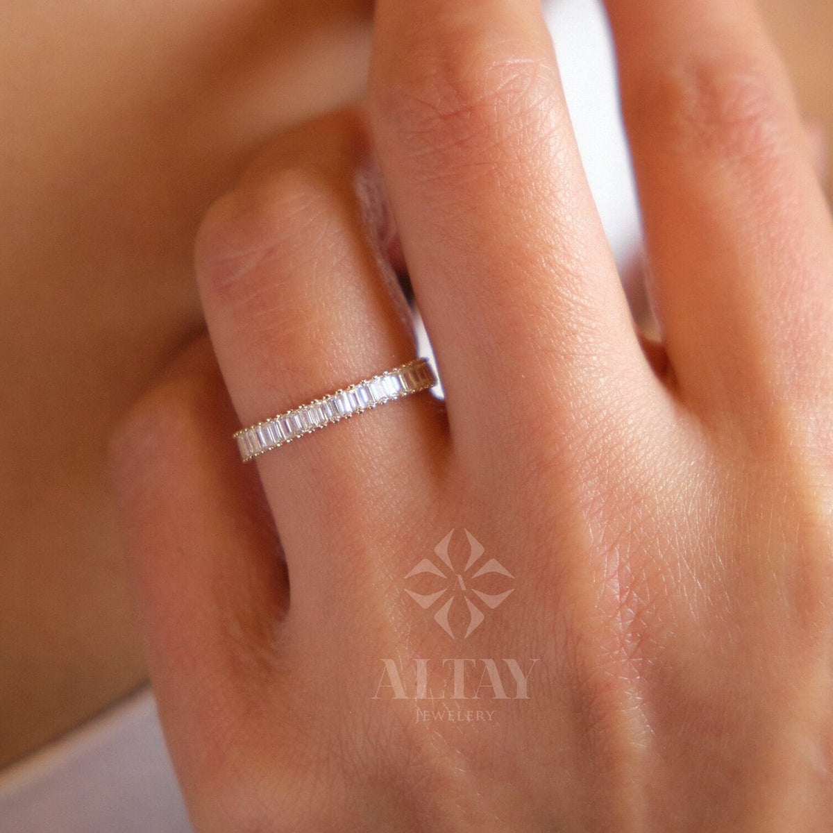 Alliance En Argent 925 Sertie De CZ Champagne - Taille Ajustable 50 à 60 (neuf Avec étiquettes)