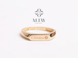 14K Gold Name Ring, Personalized Name Ring