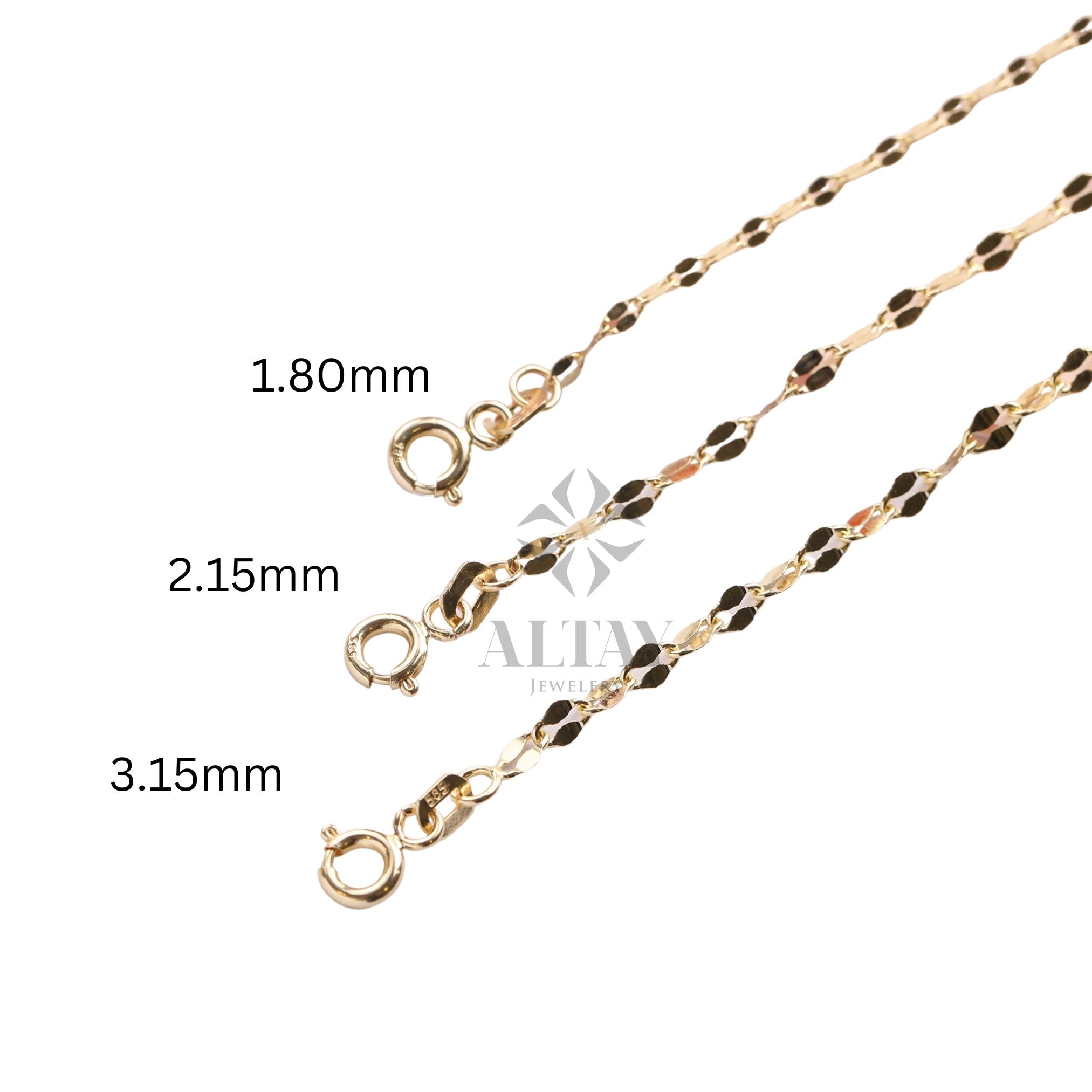 14K Gold Glitter Chain Anklet, Sequin Sparkle Chain Anklet, Mirror Faceted Anklet, Minimalist Gold Anklet, Flat Link Chain Anklet
