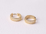 14K Gold Vienna Hoop Earrings, Vienna Hoop Earrings