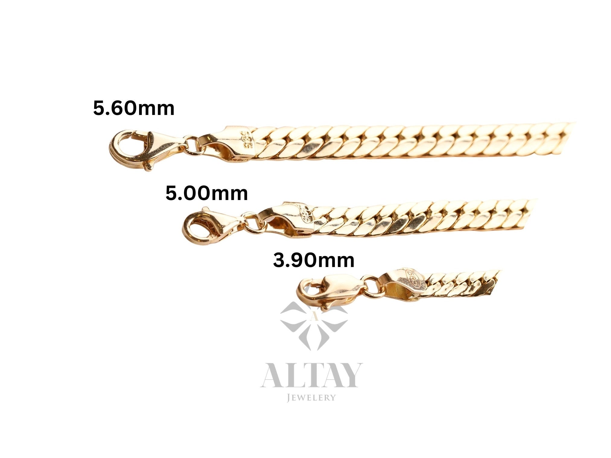 14K Gold Cuban Link Bracelet, 4mm 5mm 6mm Curb Chain Bracelet, Bold Link Chunky Vintage Chain Bracelet, Men Women Stacking Gold Bracelet