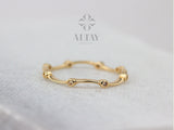 Minimalist 14k Solid Gold Ring, Stacking Ring