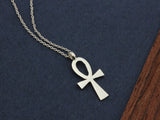 14K Gold  Ankh Necklace, Symbol Of Eternity Life