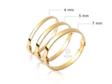 14K Gold Hinged Gold Bracelet, Custom Gold Bangle
