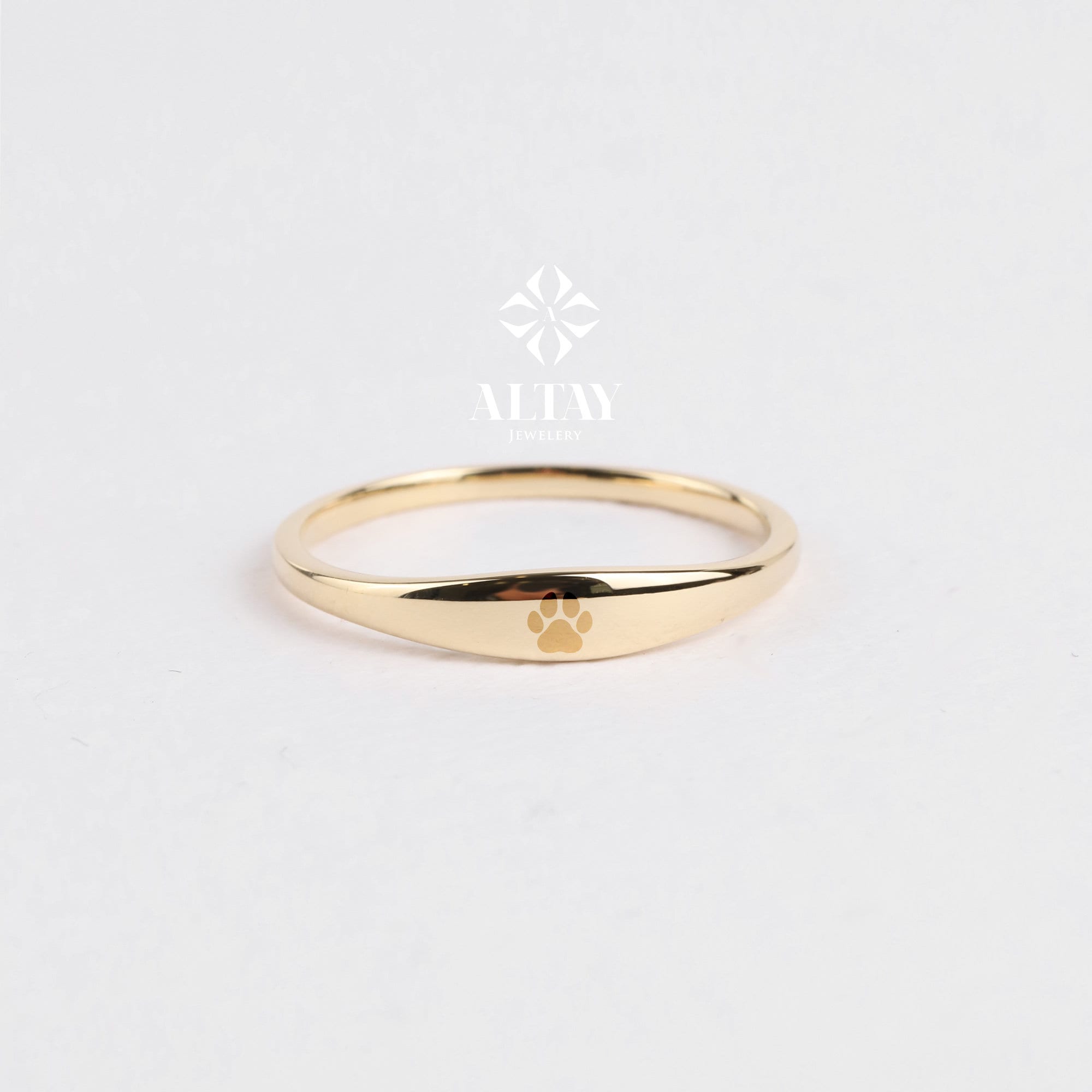 14K Gold Custom Name Ring, Stackable Name Ring, Dainty Stacking Rings, Initial Engraved Rings, Personalized Gift, Baby Name Mom Gift