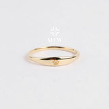 14K Gold Custom Name Ring, Stackable Name Ring
