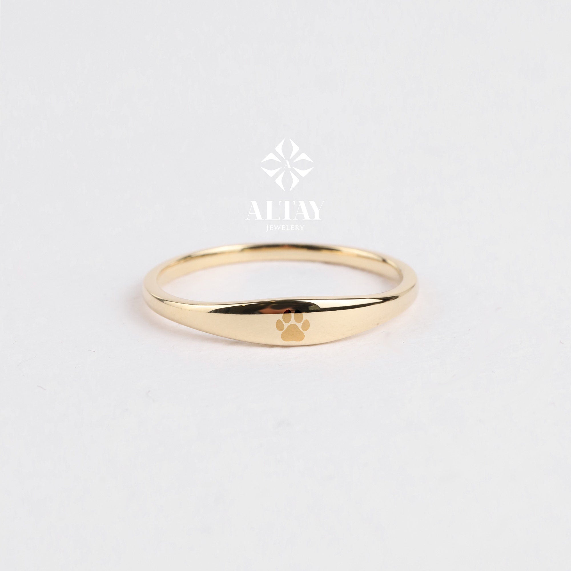 14K Gold Custom Name Ring, Stackable Name Ring, Dainty Stacking Rings, Initial Engraved Rings, Personalized Gift, Baby Name Mom Gift