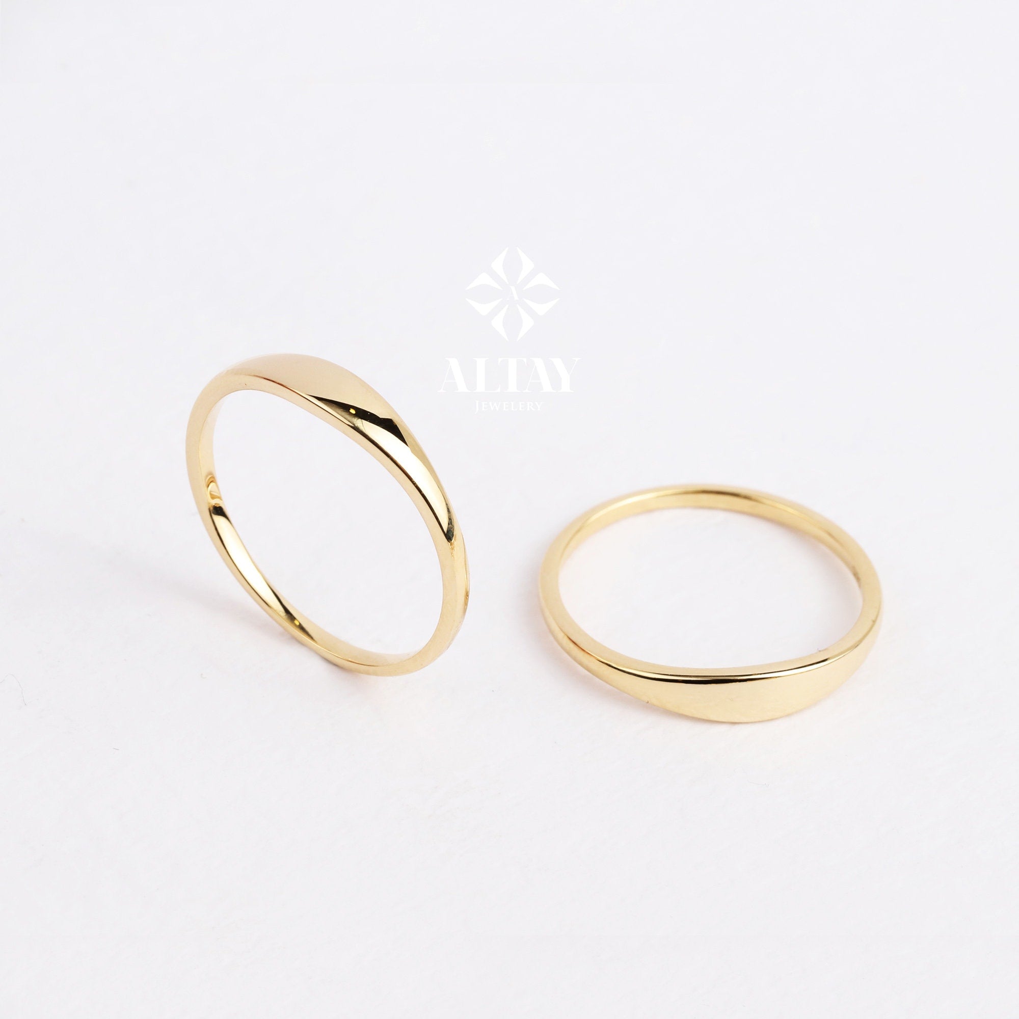 14K Gold Custom Name Ring, Stackable Name Ring, Dainty Stacking Rings, Initial Engraved Rings, Personalized Gift, Baby Name Mom Gift