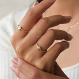 14K Gold Paw Print Ring, Puppy Paw Ring