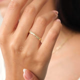 14K Gold Crown Ring, Crown Band Ring