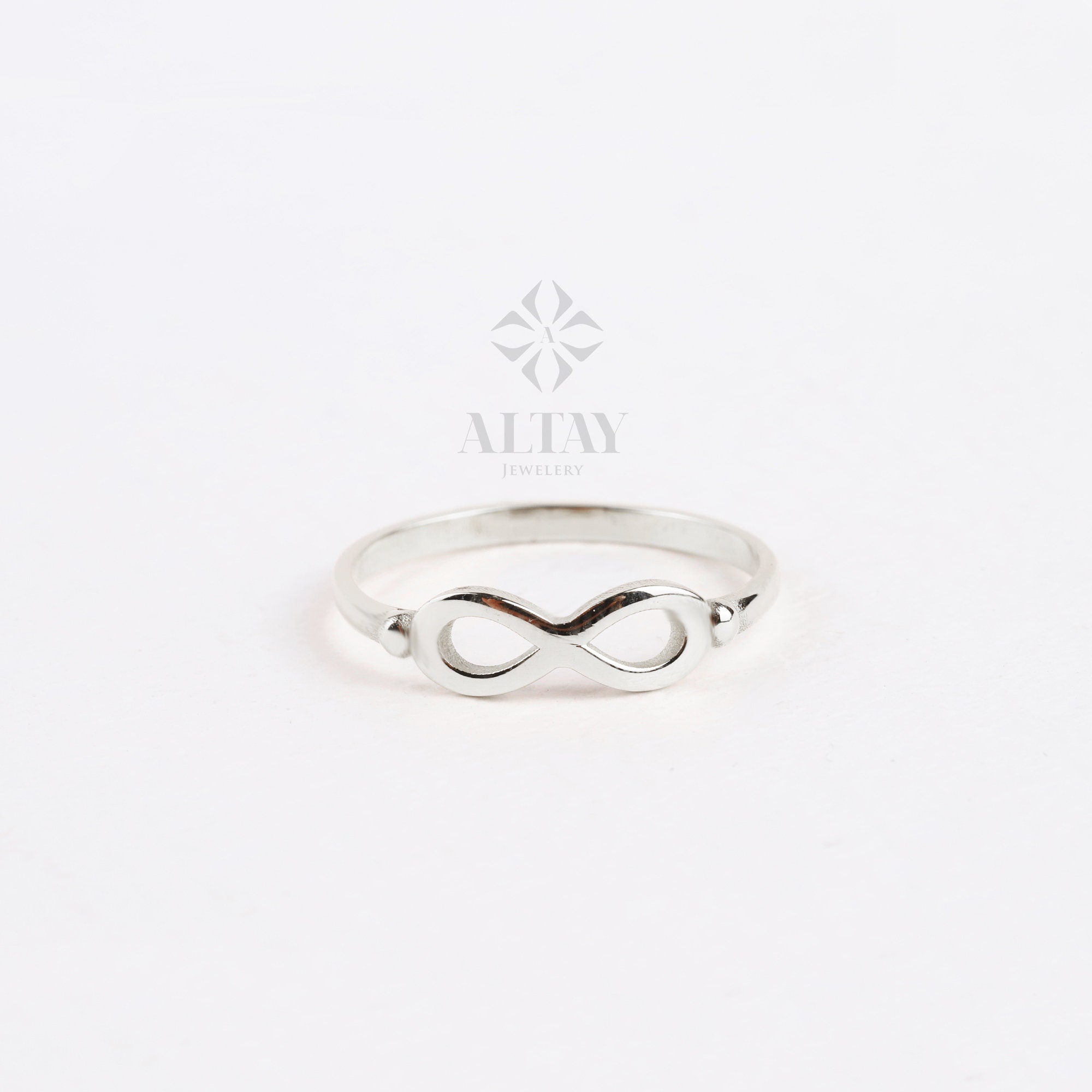 14K Solid Gold Infinity Ring, Wedding Band, Engagement Ring, Long Life Symbol, Gift For Her, Minimalist Fine Jewelry, Everydaywear Jewelry
