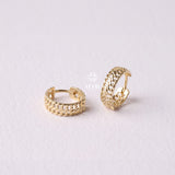 14K Gold Vienna Hoop Earrings, Vienna Hoop Earrings