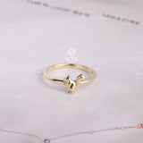 14K Gold Squirrel Ring, Solid Gold Squirrel Ring