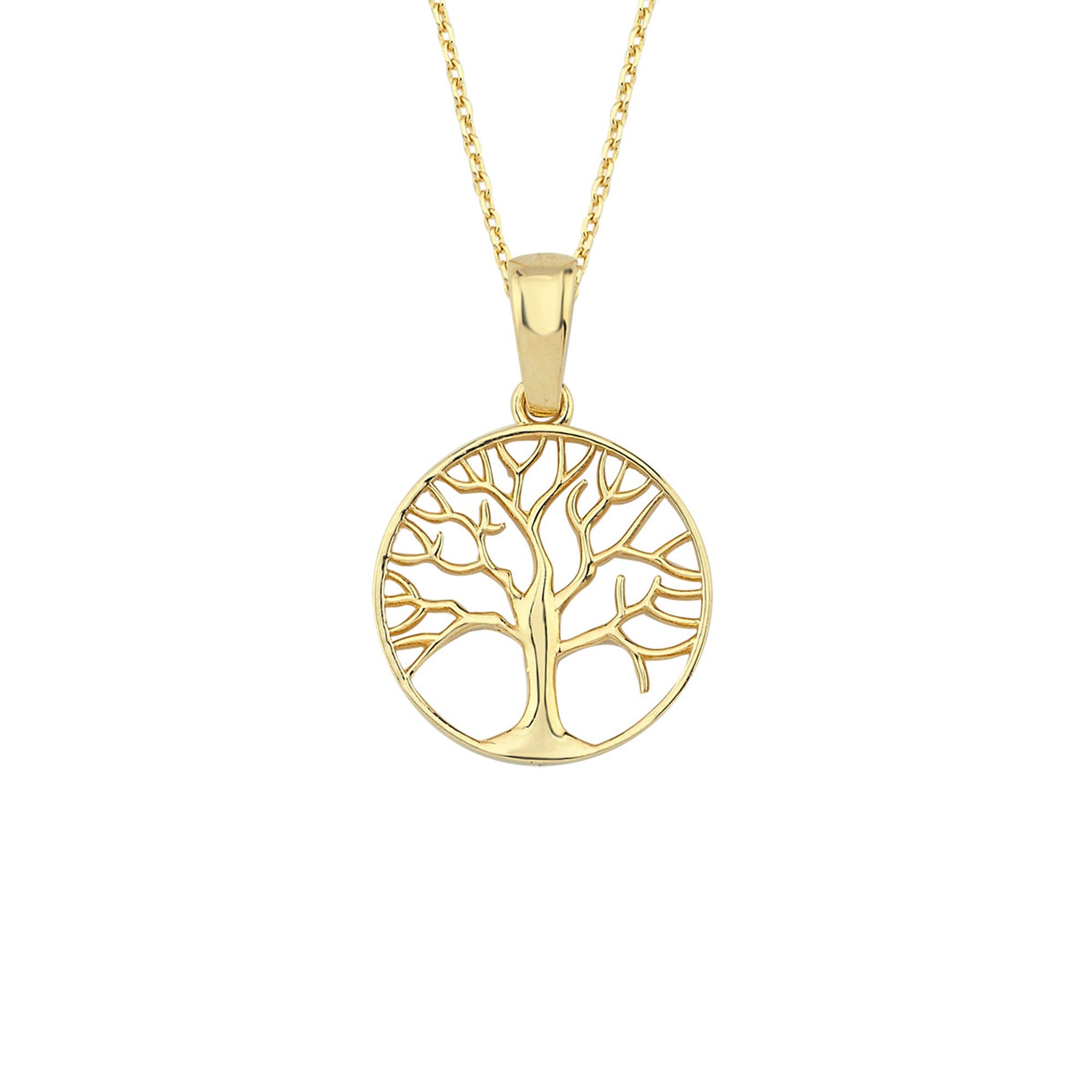 14K Gold Tree of Life Necklace, Family Tree Pendant Necklace, Tree of Life Charm, Mothers Day Gift, Medallion Necklace Gift for Mom