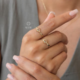 14K Gold Sunshine Ring, Full Sunburst Ring