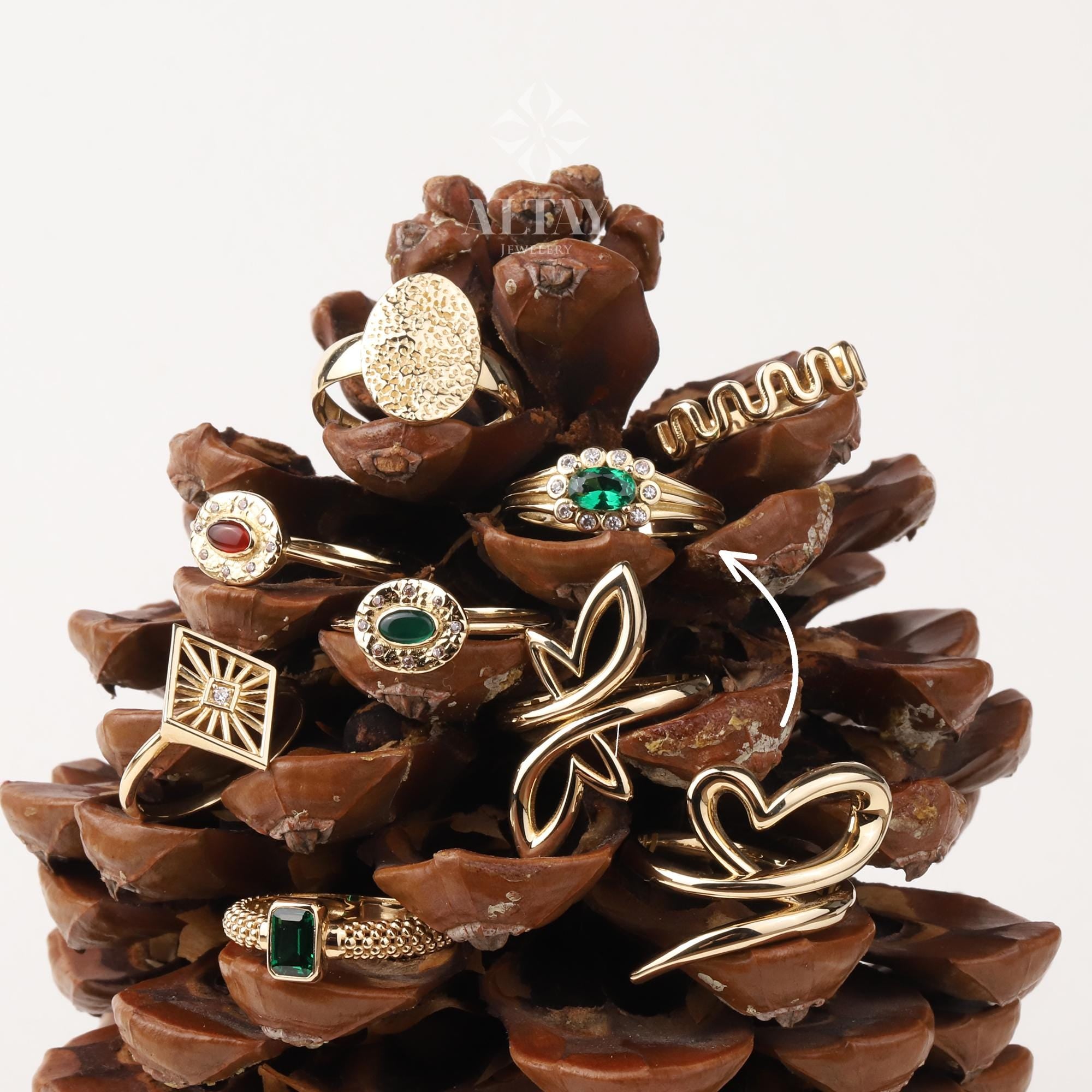 14K Gold Emerald Ring, Emerald Engagement Ring, Oval Cut Emerald Ring, Promise Ring, May Birthstone Solitaire Ring, Gift For Her