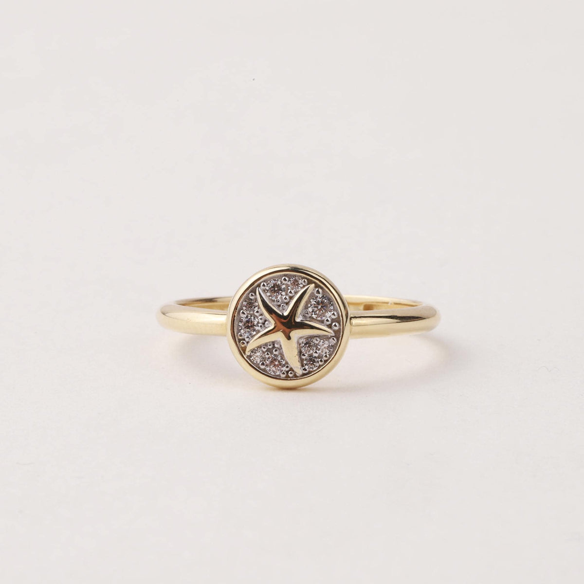 14K Gold Star Ring, Stacking Ring, Tiny Astral Star Ring, Sidereal Minimalist Ring, Gift for Her, Dainty Ring, Chance Ring, Stackable