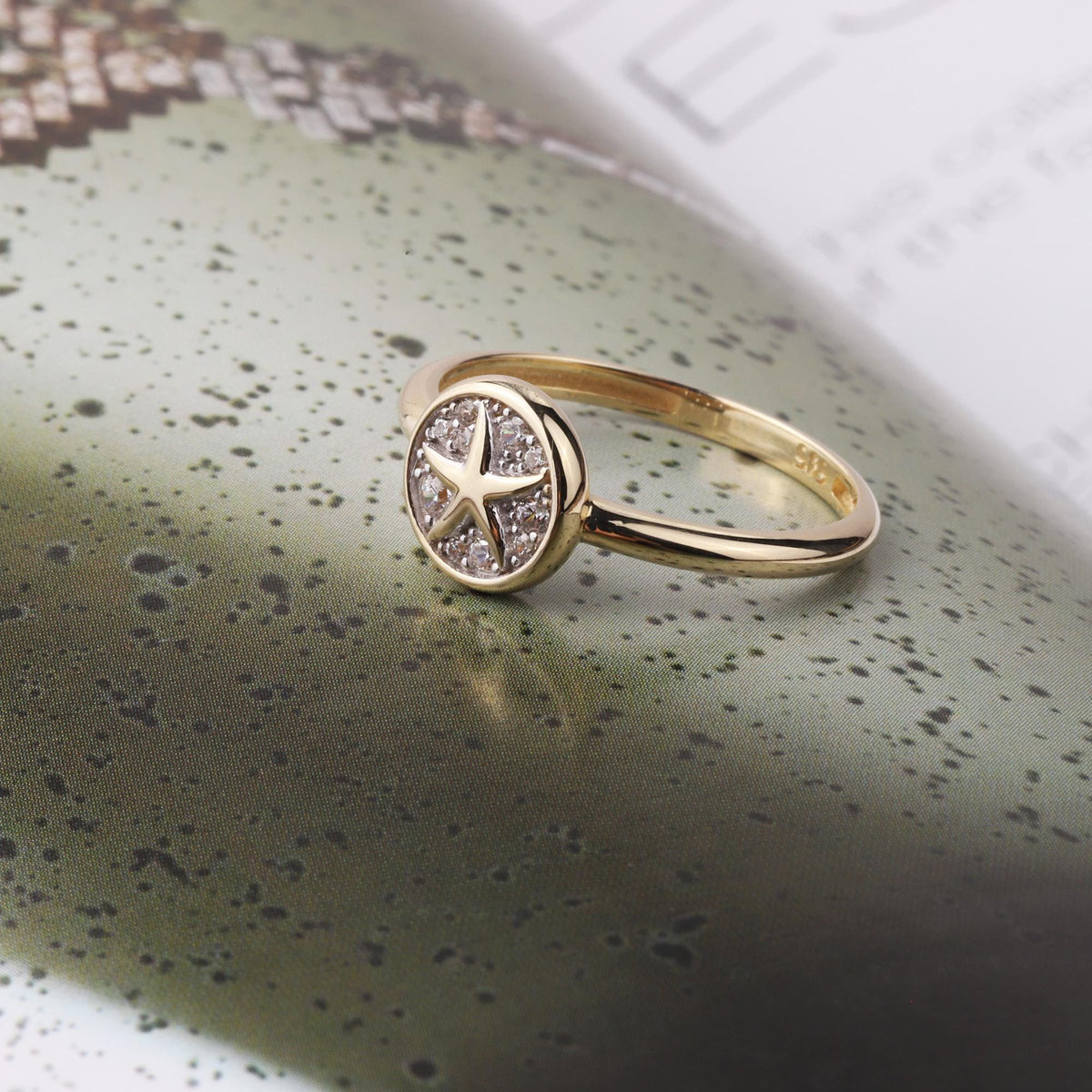 14K Gold Star Ring, Stacking Ring, Tiny Astral Star Ring, Sidereal Minimalist Ring, Gift for Her, Dainty Ring, Chance Ring, Stackable